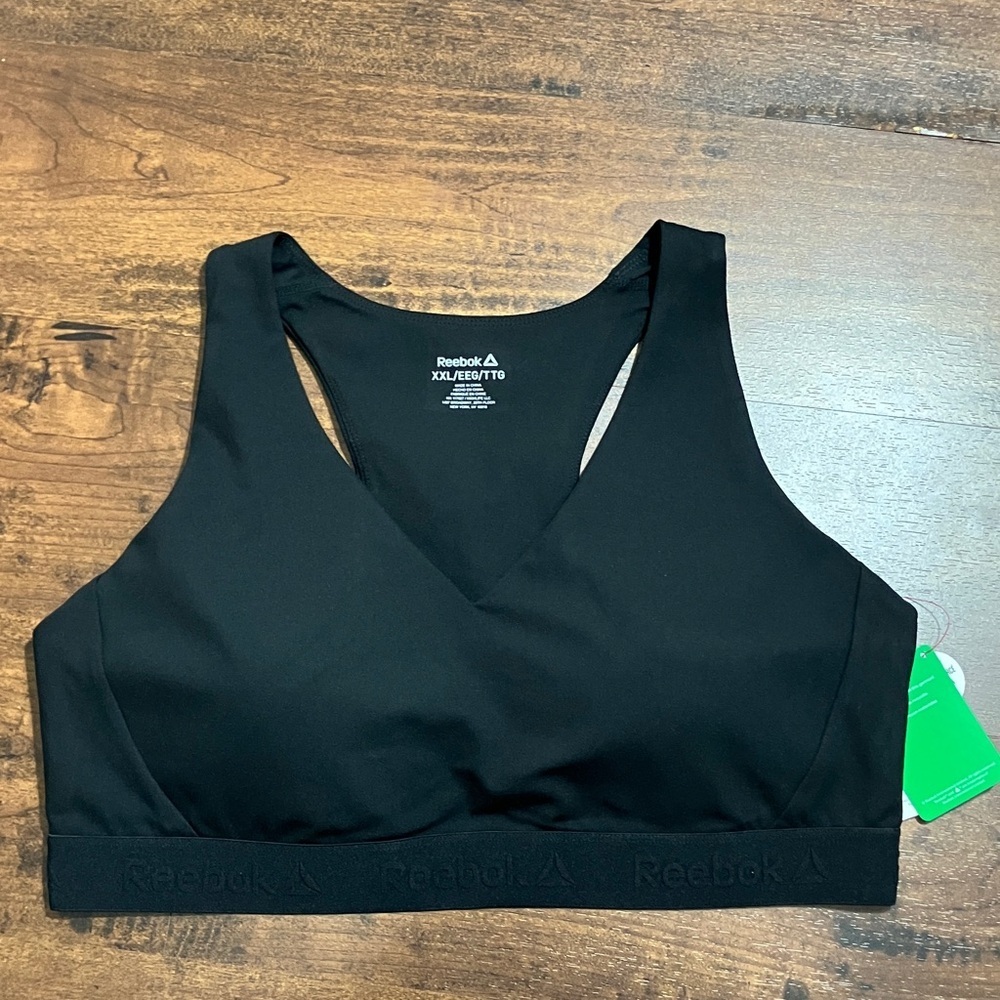 Reebok Classic Black Sports Bra - Picture 3 of 6